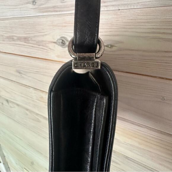 AUTHENTIC Chanel Studded Medium Boy Bag - Picture 15 of 16